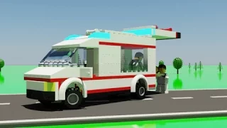 LEGO City Ambulance in Action! For children, Kids. Construction of an Ambulance.