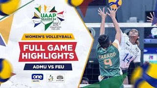 Ateneo vs. FEU highlights | UAAP Season 84 Women’s Volleyball