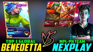 Top 1 Global Benedetta vs. Nexplay (MPL-PH Team) ~ Mobile Legends