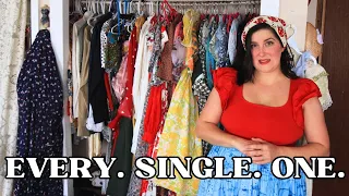 Trying on ALL of My Vintage Dresses and Curating My Wardrobe for Spring