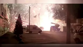 Endloses Feuerwerk nach Brand in Pyrotechnik-Geschäft in Russland