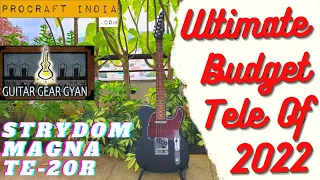 Best Telecaster Package Under Rs.10k in 2022? Strydom Magna Telepop TE-20R Matt Black Finish