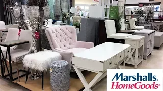 MARSHALLS HOME GOODS FURNITURE CHAIRS ARMCHAIRS DECOR - SHOP WITH ME SHOPPING STORE WALK THROUGH 4K