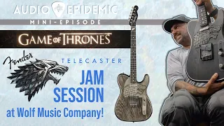 I got to play a $30,000 Game of Thrones *HOUSE STARK* Fender Telecaster!!