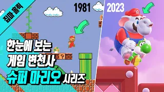 한눈에 보는 게임 변천사 - 슈퍼 마리오 브라더스 시리즈 (Evolution of Super Mario Bros.)