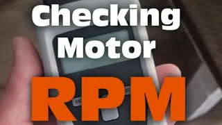 Testo 470 Tachometer Demo - Checking RPM