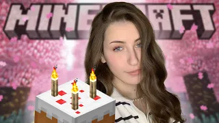 ОТМЕЧАЮ ДР И ГОТОВЛЮ ТОРТ | ASMR MINECRAFT