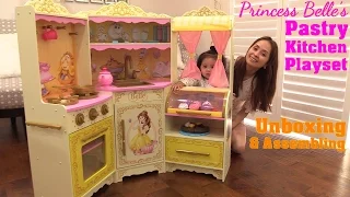 Beauty & The Beast Disney Princess Belle Pastry Kitchen Playset Unboxing. A Cooking Playset