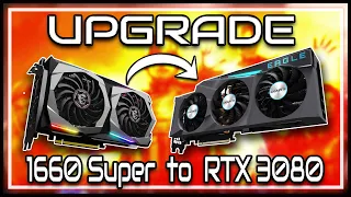 MSI 1660 Super Upgrade to RTX 3080 | 1080p to 4k 60fps Game Changer