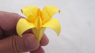 fleure de lys ou yris niveau 4 origami /papier/activité manuel