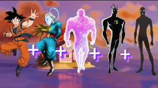 Goku +grand priest++zeno true form+alien x+anti spiral (wait for end 😂)#dbz #dbs #viral