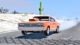 Spike Strip High Speed Crashes #53 – BeamNG Drive | CrashBoomPunk