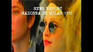 Rai Tre News Report on Madonna In Milan 1992