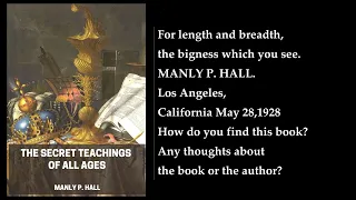 The Secret Teachings of All Ages (1/3) ✨ By Manly P. Hall. FULL Audiobook