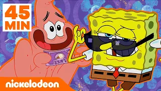 SpongeBob | 45 MENIT momen terbaik seri 10 BAGIAN 2! | Nickelodeon Bahasa