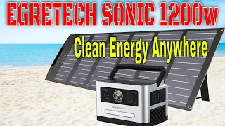 Portable Power Station: Egretech Sonic 1200w - Clean Energy On The Go! 😱