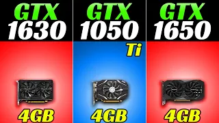 GTX 1630 vs GTX 1050 Ti vs GTX 1650 GDDR6 | 20 New Games Benchmarks