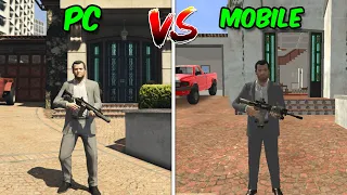 GTA 5 PC VS GTA 5 Mobile Comparison