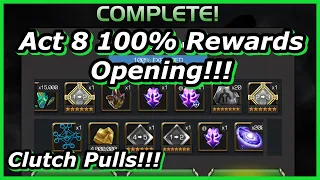 Act 8 100% Rewards Opening!!! Marvel Contest of Champions