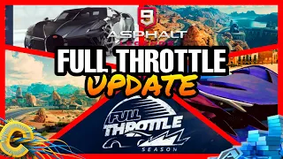ASPHALT 9: FULL THROTTLE!!| Asphalt 9 Full Throttle Update Info, New Track & All Cars & New changes