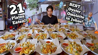 21 PLATES OF OYSTER OMELETTE EATEN! | CLOSE TO 500 OYSTERS EATEN SOLO! | Best Oyster Omelette in JB!