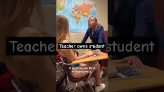 Woke student gets owned by teacher!! #shorts