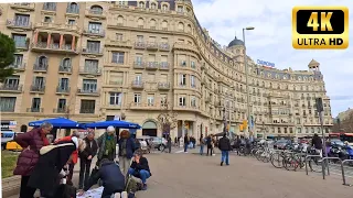 🥰 Winter WALKING TOUR | Expensive district of Barcelona. Avenue Diagonal and Rambla Catalunya[4K]