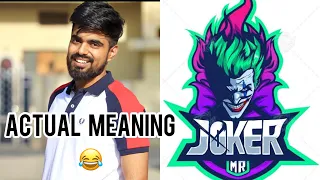 Joker Song - Actual Meaning 😂 ~ Top Viral Instagram Reels || Dushyant Kukreja #shorts #ytshorts