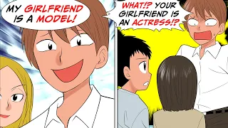 "Your girlfriend's so plain!"  → "She's an actress!?" [Manga Waido]