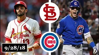 St. Louis Cardinals vs Chicago Cubs Highlights || September 28, 2018