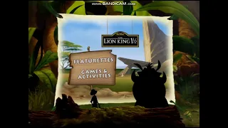 The Lion King 1 1/2 2004 DVD Menu Walkthrough (Disc 2)