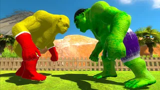 SAITAMA GORO vs HULK GORO DEATH RUN - Animal Revolt Battle Simulator ARBS