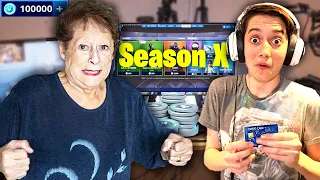 Kid Spends £1000 in Fortnite Season 10 Item Shop on Crazy Grandma's Credit Card!