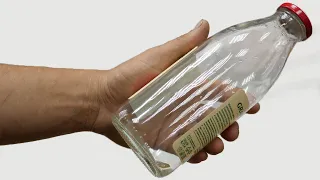 Having learned this secret you will never throw away a glass bottle again!