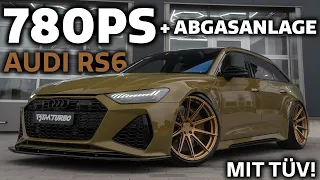 780PS & Abgasanlage - Audi RS6 C8 Stage 2 mit TÜV Zulassung - Legaler Sound, Acceleration, Drive by