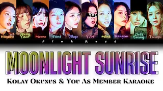 [KARAOKE] TWICE Moonlight Sunrise Kolay Okunuş & You As Member Karaoke | Color Coded Lyrics