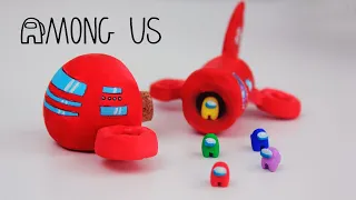 Making the AIRSHIP and CREWMATES from AMONG US (Henry Stickmin) I AIR DRY and POLYMER CLAY Tutorial!