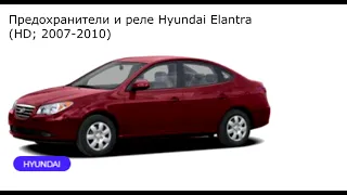 Предохранители и реле для Hyundai Elantra (HD; 2007-2010)