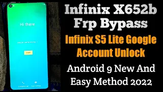 Infinix X652b Frp Bypass | Infinix S5 Lite Google Account Unlock | Android 9 New Method Without Pc