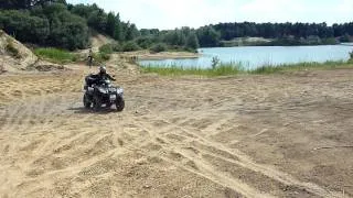 QUAD / ATV / KYMCO  MXU  500 IRS  OFFROAD  CRASH 12 JUNI  2011