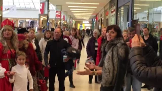 Flashmob in Edmonton Canada december 2016 Катюша #мыжиливоднойстране