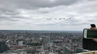 100 years RAF fly past chinook