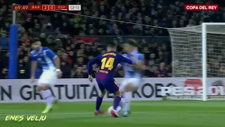 Philippe Coutinho Amazing Nutmeg vs Espanyol • (DEBUT) •