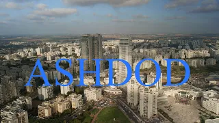 Israel. 4k video. Ashdod.  Drone shots of the best city in Israel |