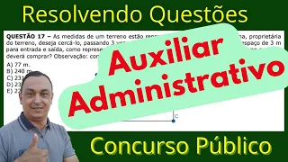 Questões de Concursos. Auxiliar Administrativo. Nível Médio. Matemática. Prof. Dê Ribeiro