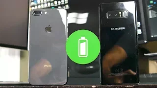 iPhone 8 Plus vs Samsung Note 8 - Battery Performance Test