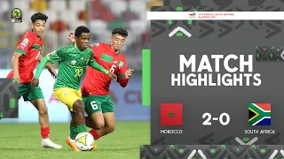 Morocco 🆚 South Africa | Highlights - #TotalEnergiesAFCONU17 2023 - MD1 Group B