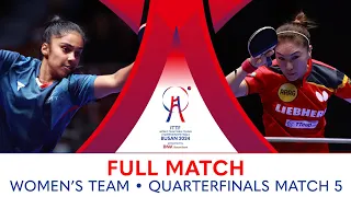 FULL MATCH | SHAN Xiaona vs PAVADE Prithika | WT QF | #ITTFWorlds2024