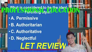 UPDATED PROFESSIONAL EDUCATION| LET REVIEWER