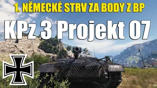 💥 První dojmy | KPz 3 Projekt 07 HK - Německé Strv | World of Tanks